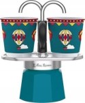 Akcesoria - Bialetti Winter Wonderland Set mini expres 2 kubki turkusowy BIALETTI