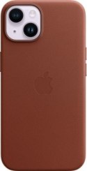Apple iPhone 14 Leather Case with MagSafe umber
