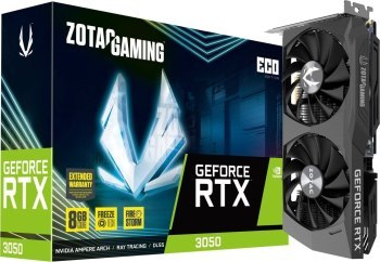 Karta graficzna ZOTAC GAMING GEFORCE RTX 3050 ECO 8GB GDDR6 Karta graficzna ZOTAC GAMING GEFORCE RTX 3050 ECO 8GB GDDR6