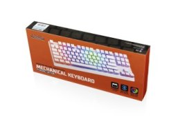 MODECOM VOLCANO LANPARTY BIAŁA PRZEWODOWA KLAWIATURA MECHANICZNA RGB (NIEBIESKI PRZEŁĄCZNIK OUTEMU) PUDDING EDITION