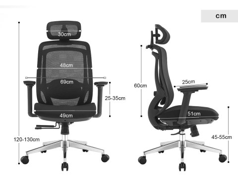 Fotel biurowy ergonomiczny Rosa 2.0 czarny ANGEL Fotel biurowy ergonomiczny Rosa 2.0 czarny ANGEL