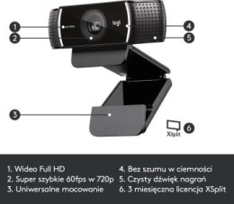 Kamera internetowa Logitech C922 960-001088