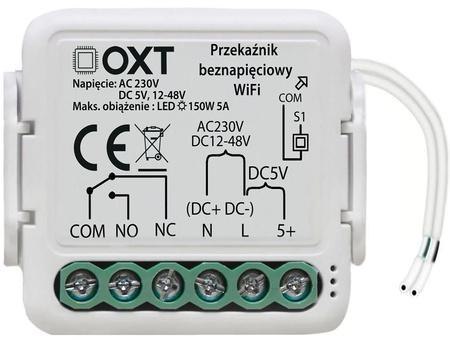 Moduł OXT mini przekaźnik beznapięciowy AC 230V DC 5V 12-48V WiFi TUYA Moduł OXT mini przekaźnik beznapięciowy AC 230V DC 5V 12-48V WiFi TUYA