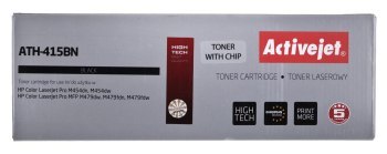 Toner Activejet ATH-415BN (zamiennik HP 415A W2030A; Supreme; 2400 stron; czarny) z chipem Toner Activejet ATH-415BN (zamiennik HP 415A W2030A; Supreme; 2400 stron; czarny) z chipem