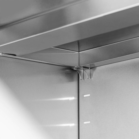 Szafa ścienna gastronomiczna z drzwiami przesuwanymi STAL 160 x 45 x 60 cm Szafa ścienna gastronomiczna z drzwiami przesuwanymi STAL 160 x 45 x 60 cm