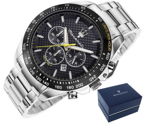 Zegarek Męski Maserati Traguardo Chrono R8873612042 + BOX Zegarek Męski Maserati Traguardo Chrono R8873612042 + BOX