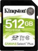 Kingston SDXC Canvas Select Plus 512GB 100R Class 10 UHS-I