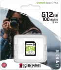 Kingston SDXC Canvas Select Plus 512GB 100R Class 10 UHS-I
