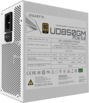 Zasilacz Gigabyte GP-UD850GM PG5W 850W 80+ Gold Zasilacz Gigabyte GP-UD850GM PG5W 850W 80+ Gold