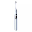 Szczoteczki - Zestaw szczoteczek sonicznych Oclean X Pro Digital Set (srebrny) Oclean