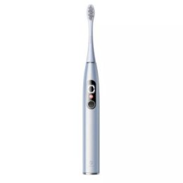 Szczoteczki - Zestaw szczoteczek sonicznych Oclean X Pro Digital Set (srebrny) Oclean