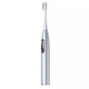 Szczoteczki - Zestaw szczoteczek sonicznych Oclean X Pro Digital Set (srebrny) Oclean