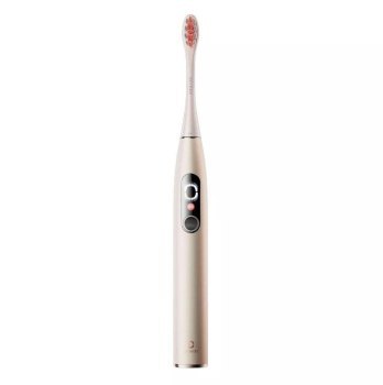 Szczoteczki - Zestaw szczoteczek sonicznych Oclean X Pro Digital Set (złoty) Oclean Szczoteczki - Zestaw szczoteczek sonicznych Oclean X Pro Digital Set (złoty) Oclean