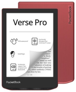 Czytnik - PocketBook Verse Pro (634) czerwony Czytnik - PocketBook Verse Pro (634) czerwony