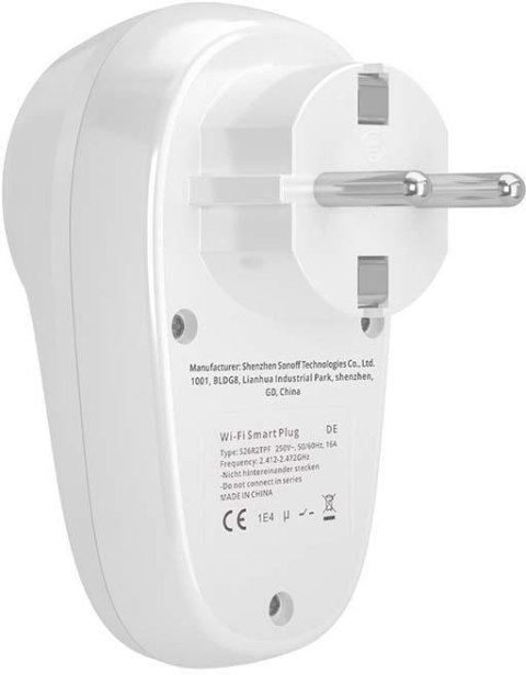 Inteligentne Gniazdko Wi-Fi Sonoff S26R2TPF-DE (Typ F) Inteligentne Gniazdko Wi-Fi Sonoff S26R2TPF-DE (Typ F)