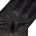 Rękawiczki Calvin Klein Re-lock Debossed Leather Gloves W K60K609975