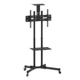 Uchwyt - Techly 105643 Mobilny stojak do telewizora LED/LCD/PDP, 37-70'', 50kg, regulowany, półka AV