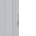 Drzwi harmonijkowe 001P BIAŁY DĄB MAT - 80 cm
