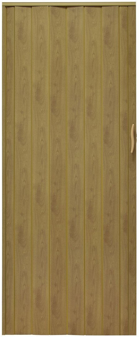 Drzwi harmonijkowe 001P JASNY DĄB MAT G - 80 cm Drzwi harmonijkowe 001P JASNY DĄB MAT G - 80 cm