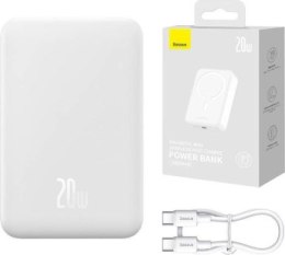 Baseus Magnetic Mini 20000mAh 20W MagSafe biały Baseus
