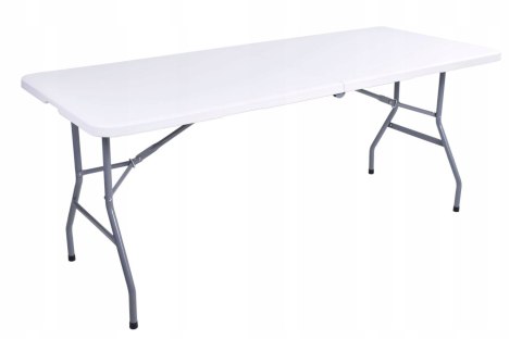 Stół cateringowy FETA WHITE składany w walizkę 180 cm biały Stół cateringowy FETA WHITE składany w walizkę 180 cm biały