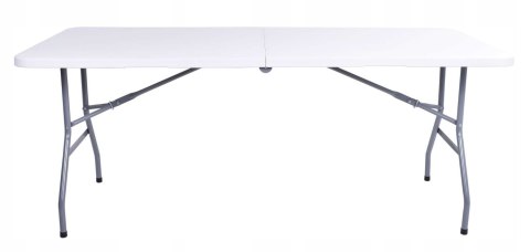 Stół cateringowy FETA WHITE składany w walizkę 180 cm biały Stół cateringowy FETA WHITE składany w walizkę 180 cm biały
