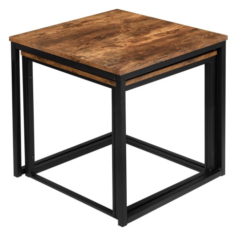 Stoliki kawowe loft PRAVEN RUSTIC postarzany dąb Stoliki kawowe loft PRAVEN RUSTIC postarzany dąb