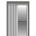 Drzwi harmonijkowe 004 07 szary dąb- 90 cm