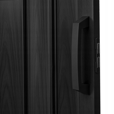Drzwi harmonijkowe 004 08 czarny dąb 90 cm Drzwi harmonijkowe 004 08 czarny dąb 90 cm