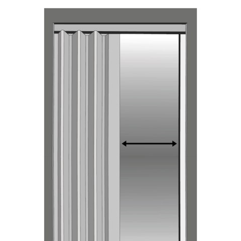 Drzwi harmonijkowe 004 08 czarny dąb 90 cm Drzwi harmonijkowe 004 08 czarny dąb 90 cm