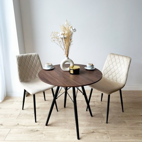 Stolik okrągły PARIS BLACK DTW 80 cm jesion Stolik okrągły PARIS BLACK DTW 80 cm jesion