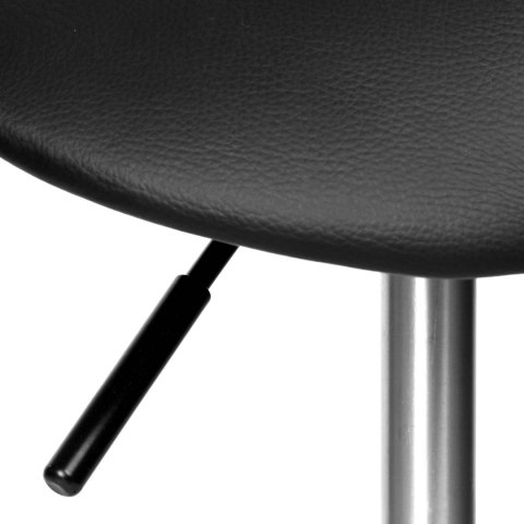 Taboret fryzjerski kosmetyczny Stratum czarny Taboret fryzjerski kosmetyczny Stratum czarny