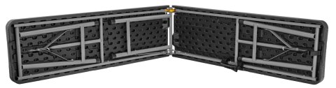Ławka cateringowa składana w walizkę 180 cm RATTAN czarna Ławka cateringowa składana w walizkę 180 cm RATTAN czarna
