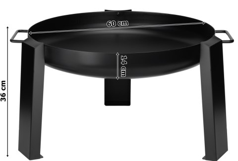 Palenisko żeliwno-stalowe 60 cm HOGAR Palenisko żeliwno-stalowe 60 cm HOGAR