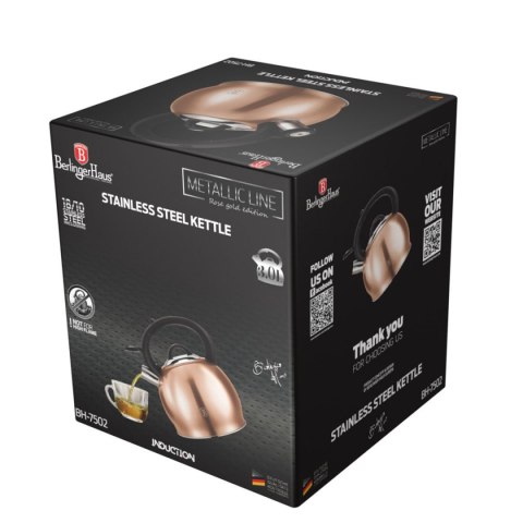 CZAJNIK 3L BERLINGER HAUS BH-7502 Z GWIZDKIEM ROSE GOLD CZAJNIK 3L BERLINGER HAUS BH-7502 Z GWIZDKIEM ROSE GOLD