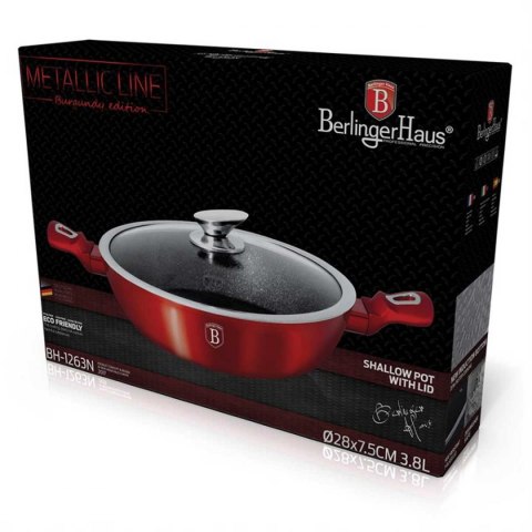 GARNEK GRANITOWY 28cm BERLINGER HAUS RED METALLIC LINE BH-1263 GARNEK GRANITOWY 28cm BERLINGER HAUS RED METALLIC LINE BH-1263