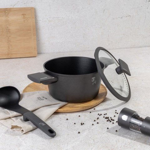 GARNEK TYTANOWY Z POKRYWĄ 20cm BERLINGER HAUS BH-8130 ANTRACIT GARNEK TYTANOWY Z POKRYWĄ 20cm BERLINGER HAUS BH-8130 ANTRACIT