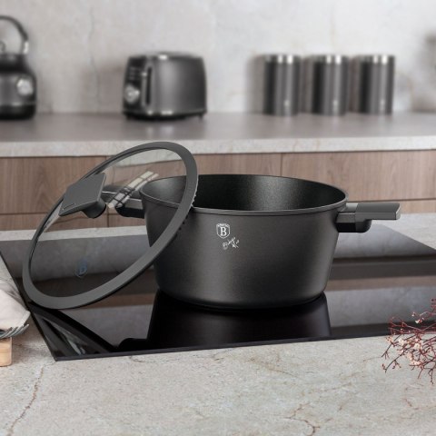 GARNEK TYTANOWY Z POKRYWĄ 20cm BERLINGER HAUS BH-8130 ANTRACIT GARNEK TYTANOWY Z POKRYWĄ 20cm BERLINGER HAUS BH-8130 ANTRACIT