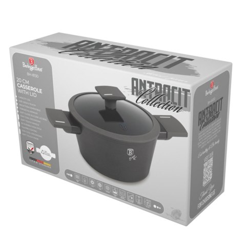 GARNEK TYTANOWY Z POKRYWĄ 20cm BERLINGER HAUS BH-8130 ANTRACIT GARNEK TYTANOWY Z POKRYWĄ 20cm BERLINGER HAUS BH-8130 ANTRACIT