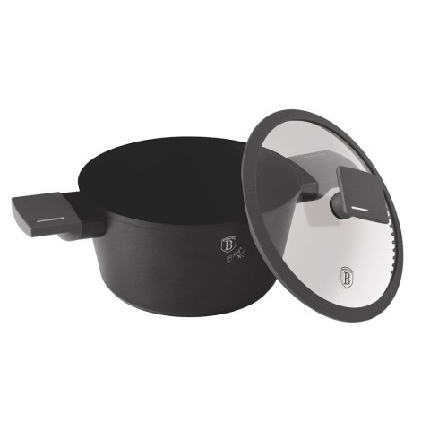 GARNEK TYTANOWY Z POKRYWĄ 28cm BERLINGER HAUS BH-8132 ANTRACIT GARNEK TYTANOWY Z POKRYWĄ 28cm BERLINGER HAUS BH-8132 ANTRACIT