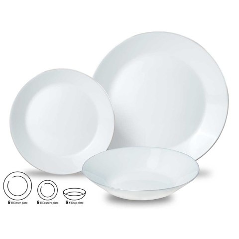 KOMPLET OBIADOWY OPAL DLA 6 OSÓB 18 ELEM. KINGHOFF KH-1877 KOMPLET OBIADOWY OPAL DLA 6 OSÓB 18 ELEM. KINGHOFF KH-1877