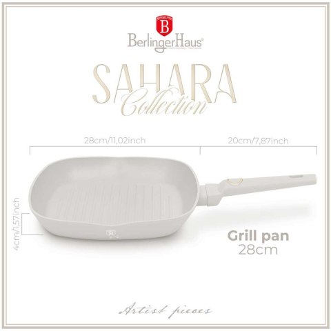 PATELNIA GRILLOWA TYTANOWA 28cm BERLINGER HAUS BH-8066 SAHARA PATELNIA GRILLOWA TYTANOWA 28cm BERLINGER HAUS BH-8066 SAHARA