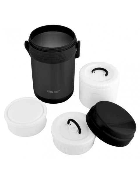 TERMOS OBIADOWY KINGHOFF 1,5L + 3 POJEMNIKI KH-1396 TERMOS OBIADOWY KINGHOFF 1,5L + 3 POJEMNIKI KH-1396