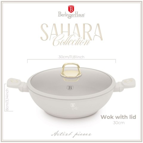 WOK TYTANOWY Z POKRYWĄ 30cm BERLINGER HAUS BH-8065 SAHARA WOK TYTANOWY Z POKRYWĄ 30cm BERLINGER HAUS BH-8065 SAHARA