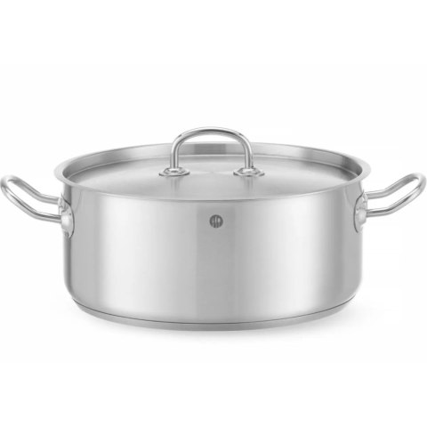 Garnek niski Kitchen Line z pokrywką 7.3 l śr. 280 x 120 h - Hendi 836033 Garnek niski Kitchen Line z pokrywką 7.3 l śr. 280 x 120 h - Hendi 836033