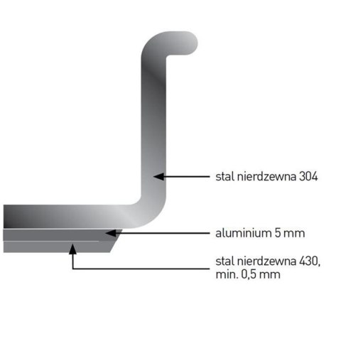 Garnek średni Profi Line z pokrywką 2 l śr. 160 x 110 h - Hendi 831007 Garnek średni Profi Line z pokrywką 2 l śr. 160 x 110 h - Hendi 831007