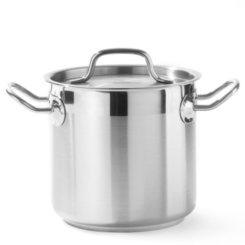 Garnek wysoki Profi Line z pokrywką dno Sandwich 3 l śr. 160 x 150 h - Hendi 832004 Garnek wysoki Profi Line z pokrywką dno Sandwich 3 l śr. 160 x 150 h - Hendi 832004