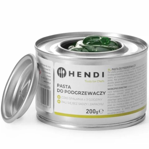 Pasta do podgrzewaczy potraw - etanol puszka 48 x 200g - Hendi 194546 Pasta do podgrzewaczy potraw - etanol puszka 48 x 200g - Hendi 194546