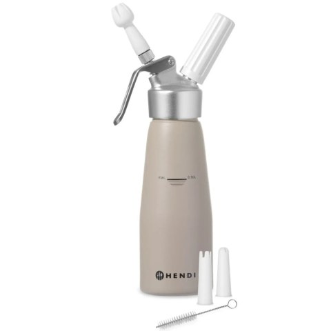 Syfon do bitej śmietany Taupe 0,5 L - Hendi 975893 Syfon do bitej śmietany Taupe 0,5 L - Hendi 975893