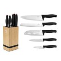ZESTAW NOŻY BERLINGER HAUS BH-2970 BLACK ROSE W BLOKU BAMBUSOWYM